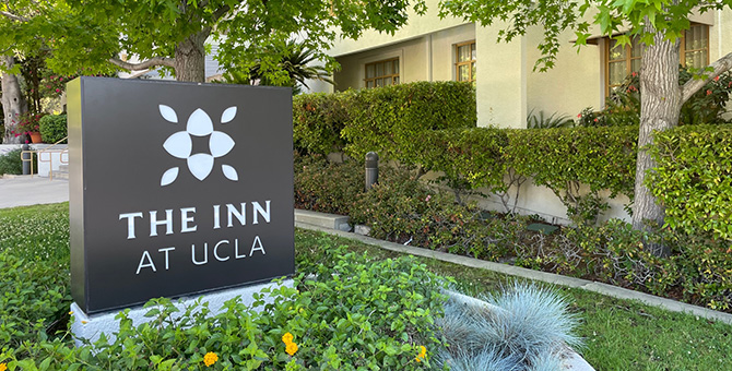The Inn at UCLA sign